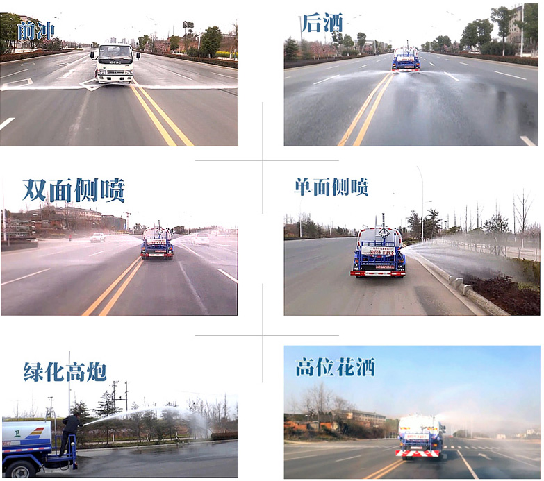 灑水車側噴效果圖